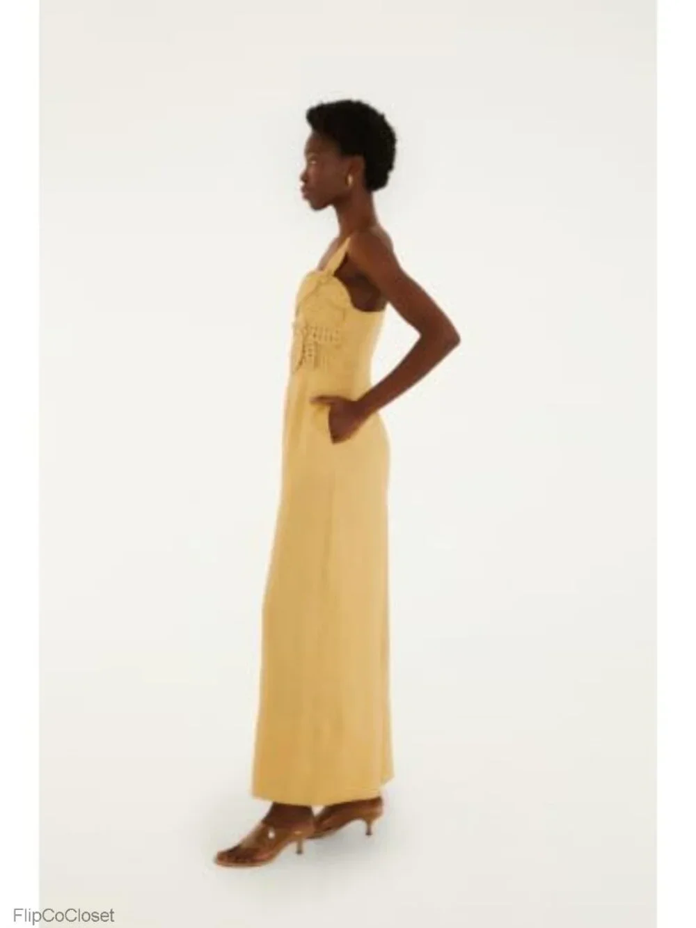 Linen 3D Floral Wide Leg Jumpsuit Sweetheart Neckline